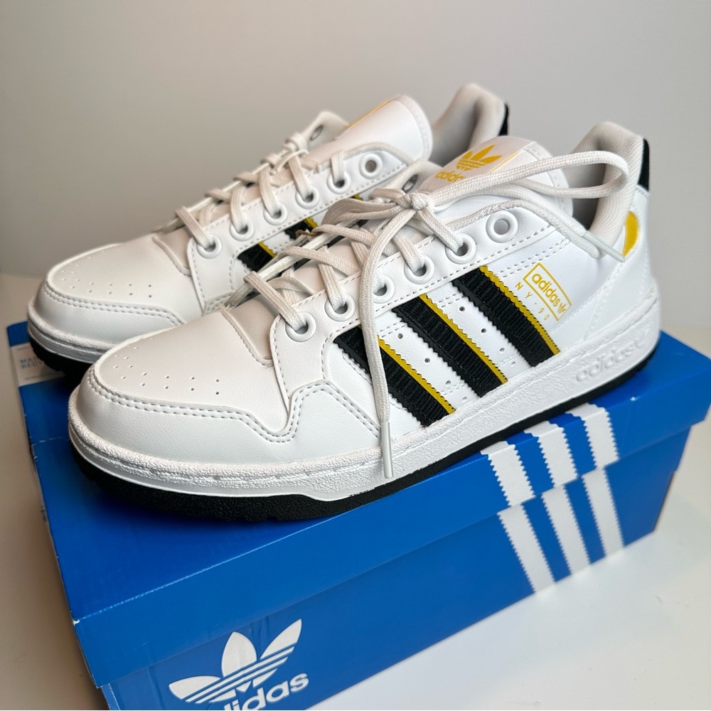 ADIDAS 2021 New York 90 Stripes 'White Hazy Yellow'